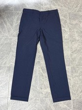 USED PRADA WOOL MOHAIR SLACKS TROUSERS NAVY 44 VERYGOOD