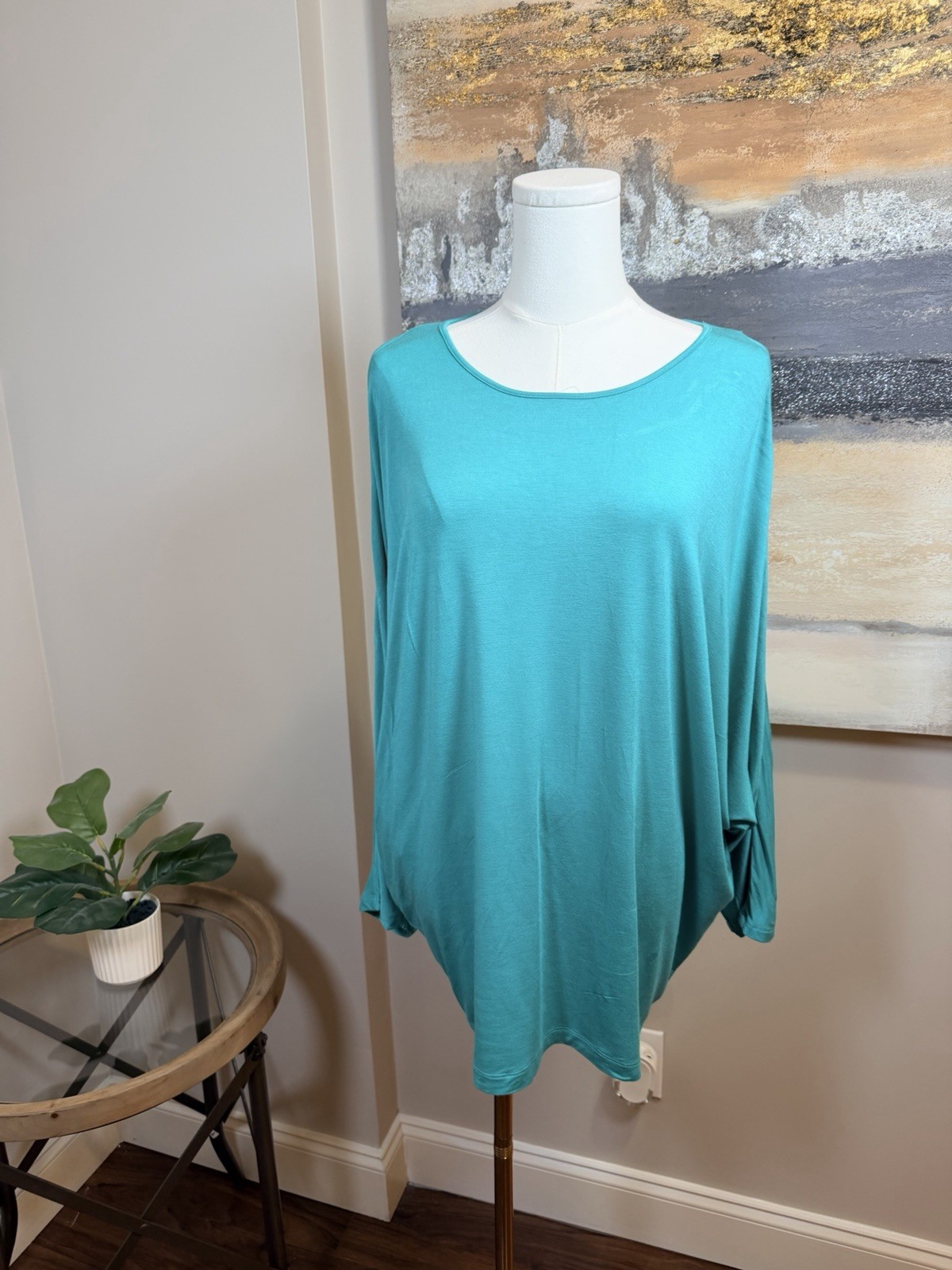 Lauren Ralph Lauren Turquoise Sleeveless Knit Top Stretch XL