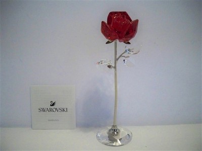 SWAROVSKI LARGE RED ROSE 5490756 FLOWER DREAMS | eBay