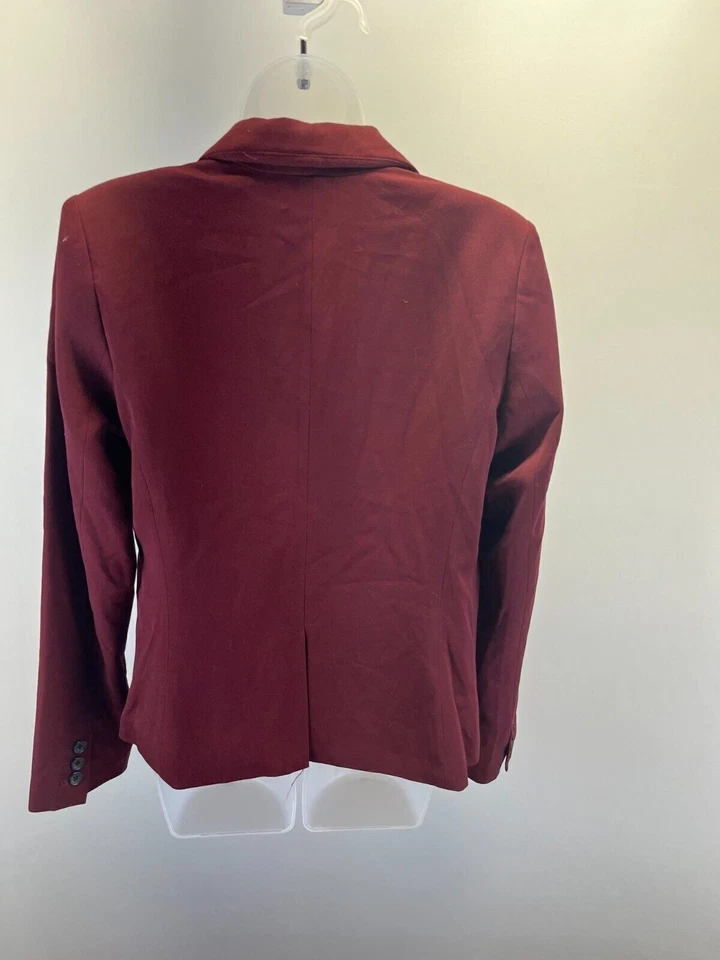 Apt. Terno Blazer Feminino 9 Ventilação Única Tamanho 12 Marrom Gola Gola Manga Longa - Imagem 2 de 4