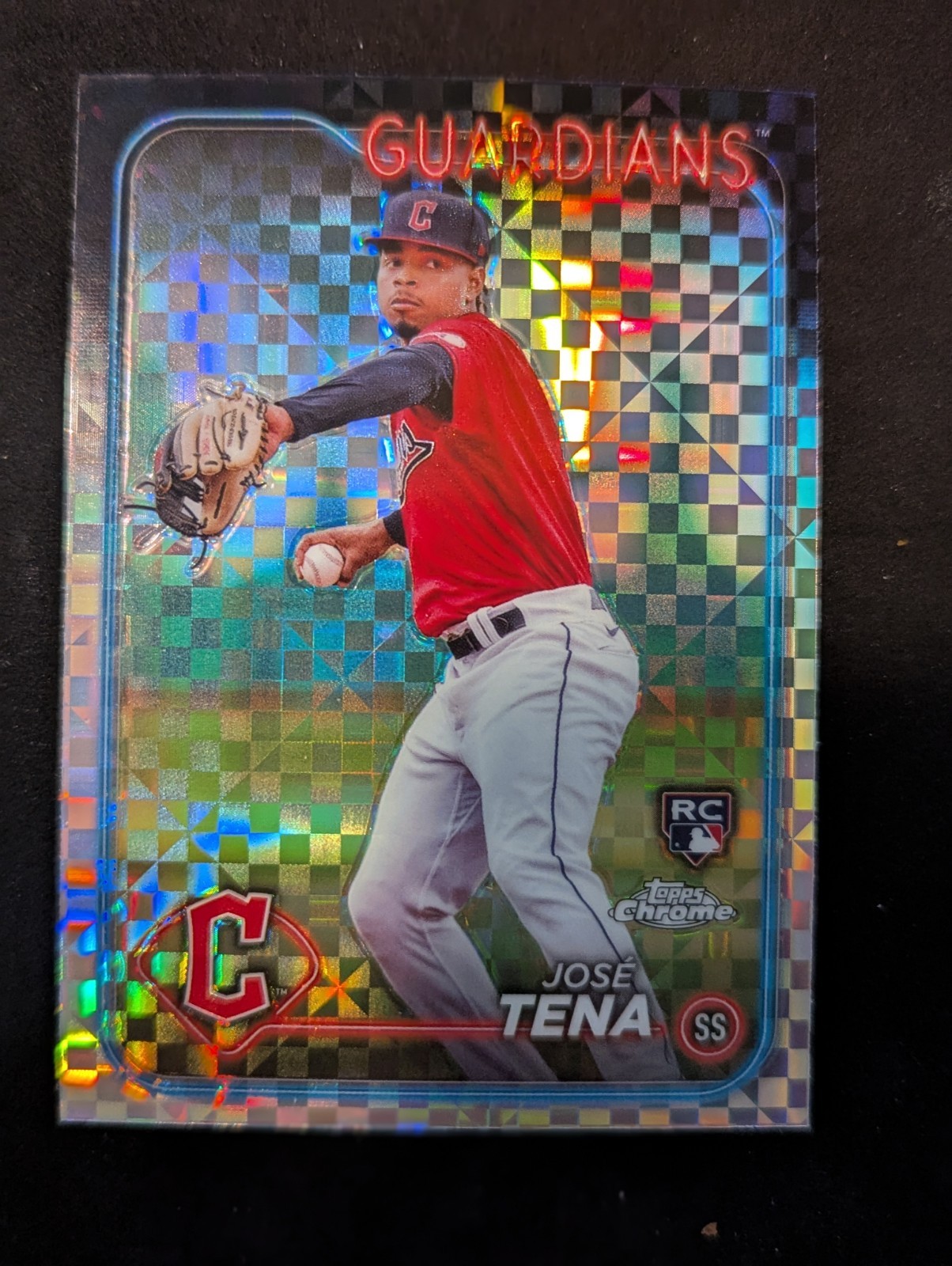Jose Tena (RC) 2024 Topps Chrome X-fractor #29 Cleveland Guardians SS