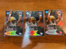 (3) 1998 Collector's Edge Odyssey Brett Favre Preview Card #206 4th QUARTER SP