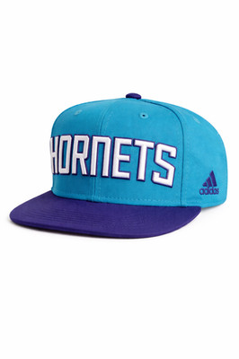 Adidas Youth Charlotte Hornets On Court Snapback Adjustable Cap|Teal/Purple|OS