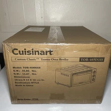 Cuisinart TOB-40N Classic Toaster Oven Broiler Brushed Stainless Steel 1800W