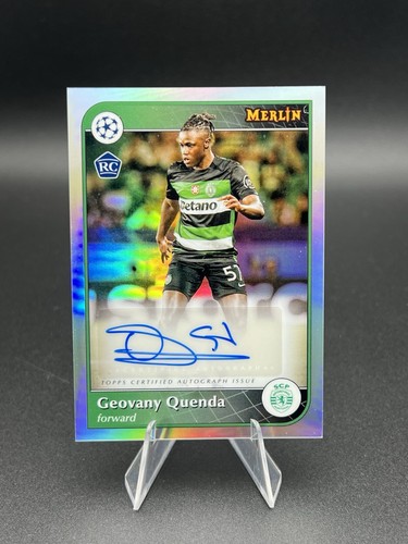 2024-25 Topps Merlin Chrome UEFA Geovany Quenda Auto RC Rookie #AU-GQ Portugal