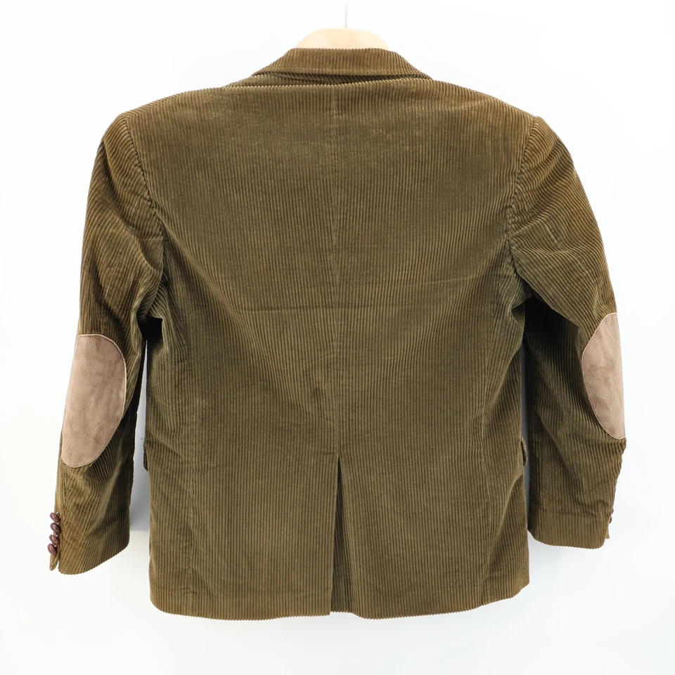 Vintage Lands End USA Mens Corduroy Blazer Brown Elbow Patches Fits Like a 40S - Image 3 of 4