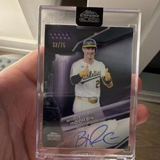 2026  Topps Chrome Black Brent Rooker Autograph #90 Athletics Serial #32/75
