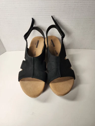 Sandali Clarks Collection Annadel Bari neri con zeppa taglia 9 5