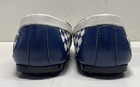 Stefano Ricci Blue White Woven Leather Eagle Logo Driver Loafers Size 41 — photo 4