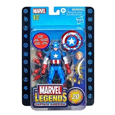 Marvel Legends Series 20th Anniversary Series 1 Captain America 6'' AF BY HASBRO