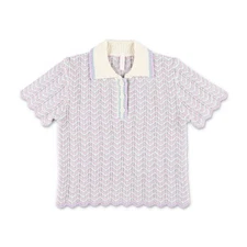 Zimmermann Kids Halliday Knitted Cotton-Blend Polo Shirt