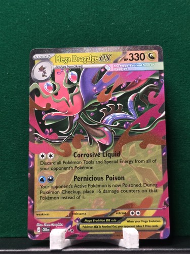 Mega Dragalge ex 065/086 Holo Double Rare Chaos Rising Pokemon Near Mint