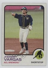 2022 Topps Heritage Minor League Edition Flip Stock 16/25 Jheremy Vargas 02dl