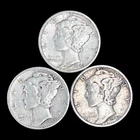 1942 Mercury Dime Year Set, XF+