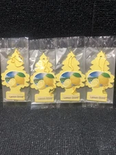 Lot 4 Little Trees Car Hanging Air Freshener Discontinued LEMON GROVE