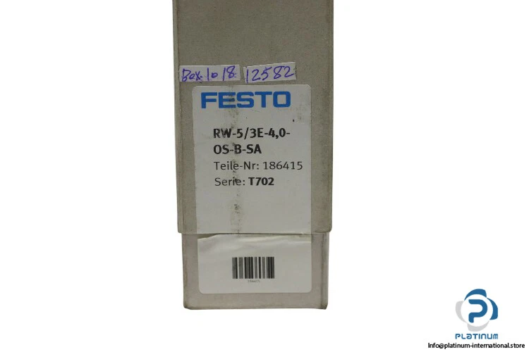 VÁLVULA SOLENÓIDE FESTO 186415_FESTO RW-5/3E-4,0-OS-B-SA_T702 - Imagem 4 de 4