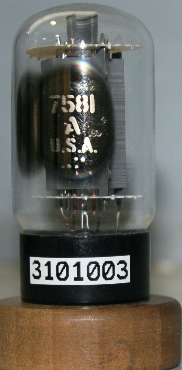 Rare PAIR GE 7581A 6L6GC KT66 TUBES (1960 Engineer Sample