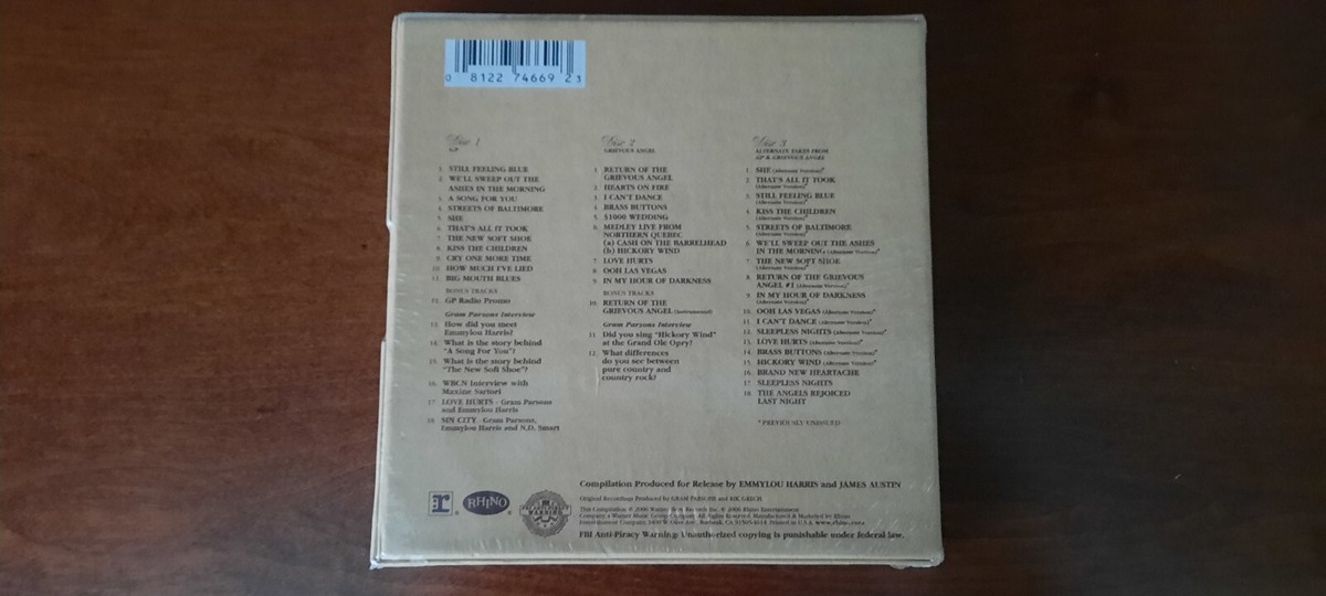 The Complete Reprise Sessions [Box] by Gram Parsons (CD, Jun