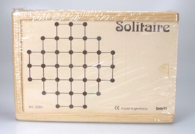 Solitaire Spiel Reisespiel Holz Bartl Box