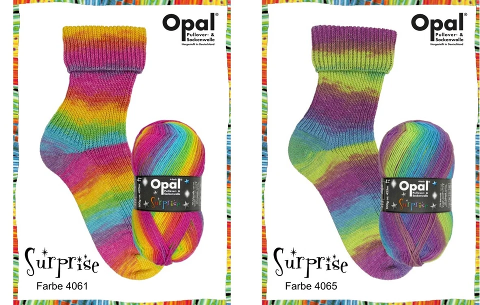 "Opal Surprise" 100g Sockenwolle Strumpfwolle 4fach mulesingfrei