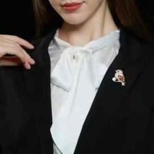 Sparkling Magpie Bird Brooch Pin-Rhinestone Crystal Jewelry for Women Dress/Coat