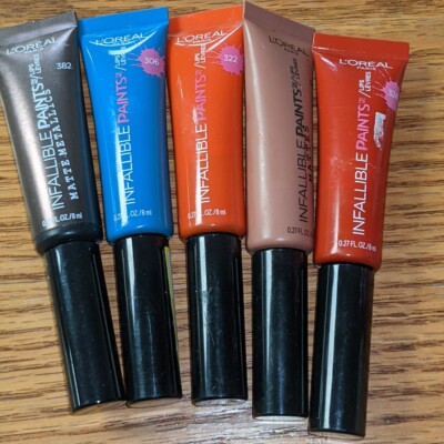 5 Lot L'OREAL Paris Infallible Paints Matte Lip Color - Asst. Shades 