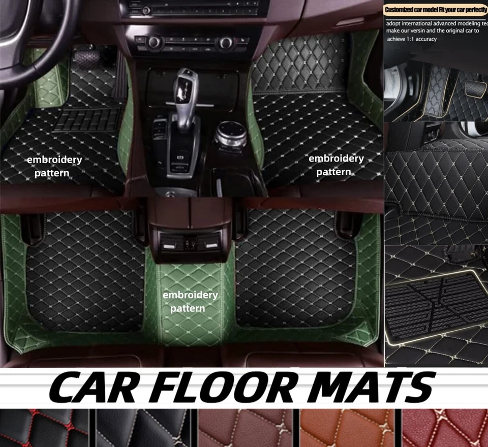 For Aston Martin Car Floor Mats Waterproof Liners Custom All Weather PU Leather Foto 4 de 4