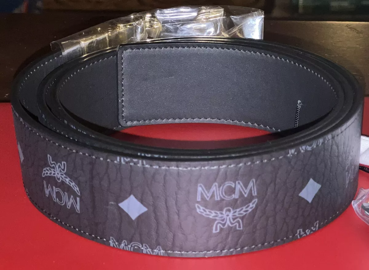 MCM ROSE GOLD UNISEX REVERSIBLE BELT - OS