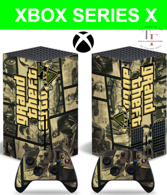 Xbox Series X Themed Decal Sticker Skin Wrap Vinyl + Controller