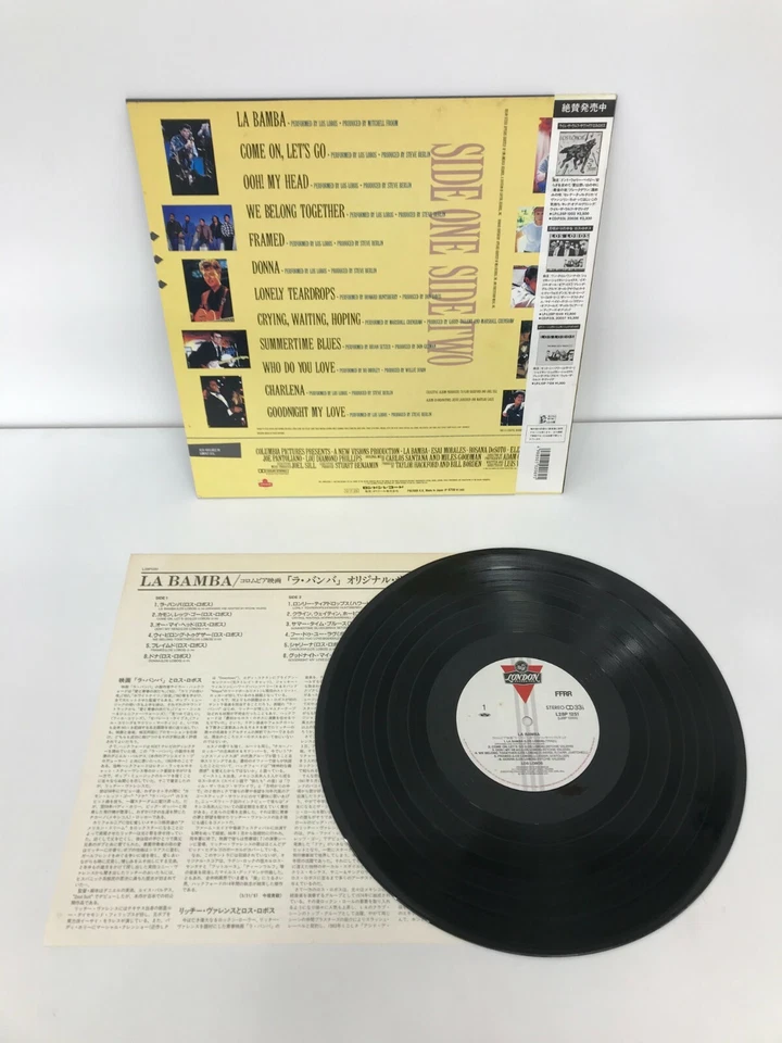 OST – La Bamba LP 1987 Japan London Records Los Lobos Brian Setzer Latin w/ obi Foto 2 de 2