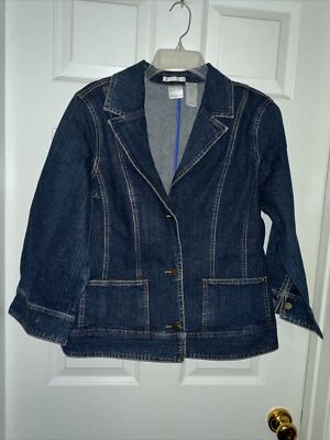 Emma James 14 Denim Stretch Long Sleeve Cotton Blend Jean