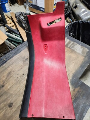 78-82 C3 Corvette RIGHT Rear Halo Panel Roof Trim Passenger Side Red NICE OEM Gm