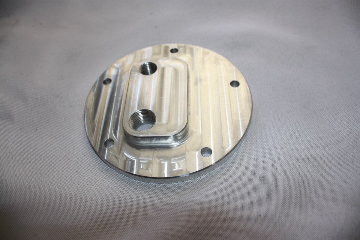 Fuel Tank Block Off Delete Flange Turbo Hayabusa GSXR 1300