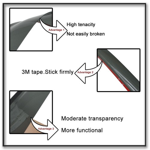 Fit 06-11 Honda Civic Sedan Mugen Style Window Visors Acrylic Sun Rain Guard 4PC - Picture 9 of 12