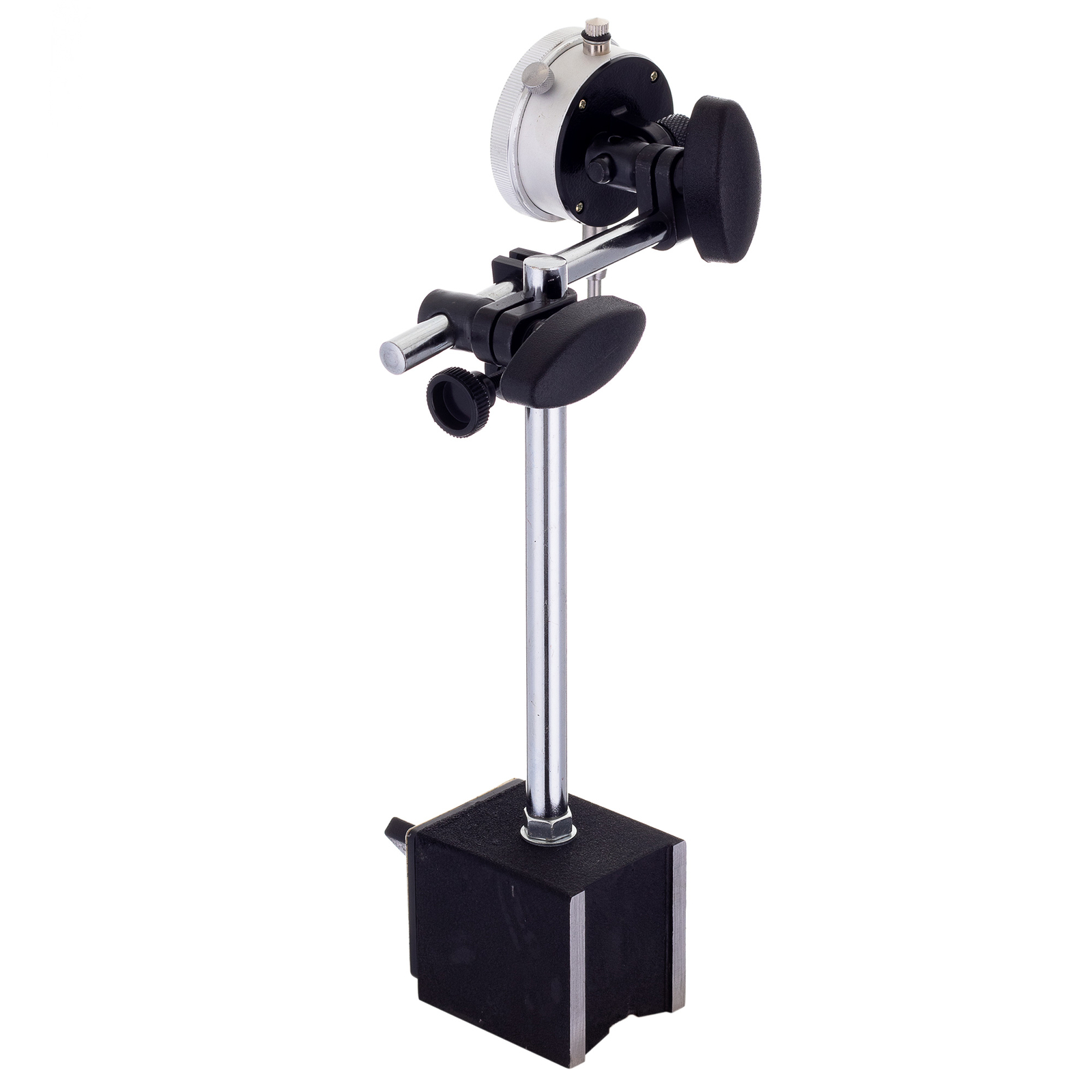 Support Magnétique Réglable Pour Indicateur à Cadran – Col De Cygne Flexible – Filetage M8 Ou M5 – Longueurs 165/300/340 Mm – Acier Chromé
