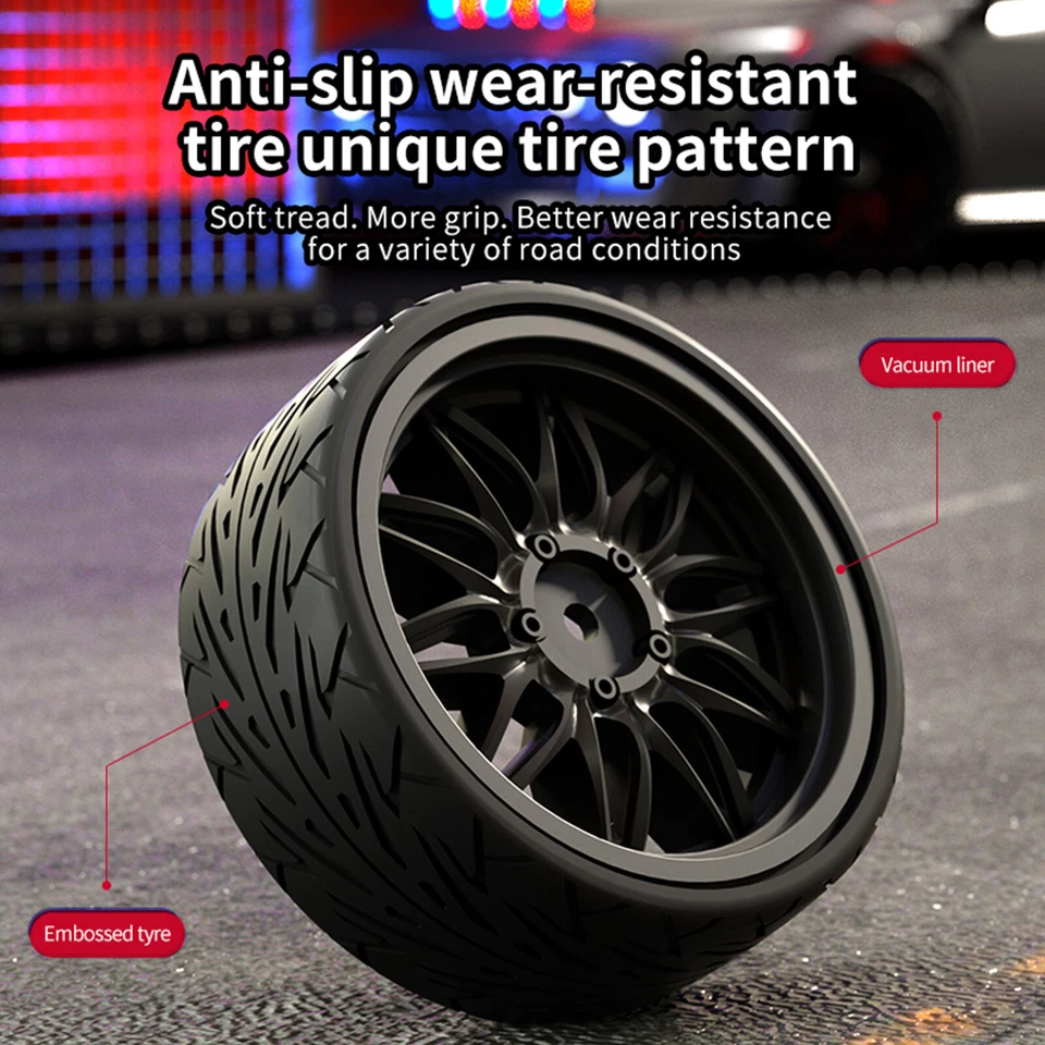 RC Auto 70+ KM/H High Speed Ferngesteuertes Fahrzeuge 1:16 Brushed 4WD Car6d - Bild 4 von 4