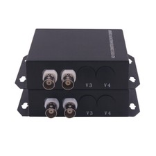 2 Video to Fiber Optic Media Converters for 960P 720P CVI TVI AHD HD Cameras