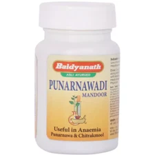 Baidyanath Punarnawadi Mandoor (40tab) Useful in Anaemia & Edema free shipping
