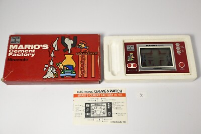 Vintage Boxed Nintendo Game And Watch Mario's Cement Factory Game