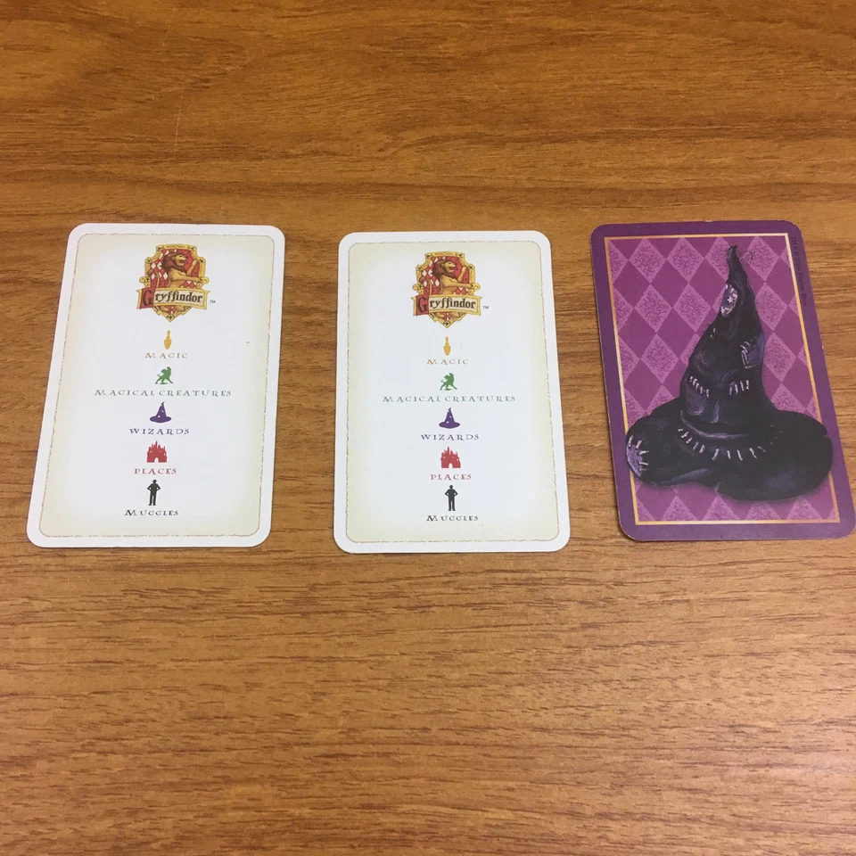 Harry Potter & The Philosophers Stone Trivia Game 3 Gryffindor Cards Spare Parts - Image 3 of 3