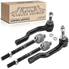 4Pcs Inner & Outer Tie Rod End for Ford Edge 15-21 Fusion Lincoln MKZ 13-20 MKX