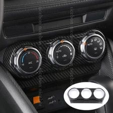 Carbon fiber color Air Condition Panel Control Covers For Mazda Cx-3 Cx3 2016-18