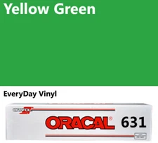 12"x5'- Yellow Green - Matte Oracal 631 Exhibition CAL Roll Craft Adhesive Vinyl