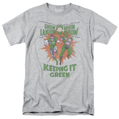 Green Lantern Green Arrow Keeping It Green Men's T-Shirt S-5XL Vintage DC Comics