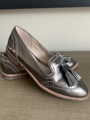Womens Louise et Cie Loafer Tassel dark silver metallic size 6 / 36