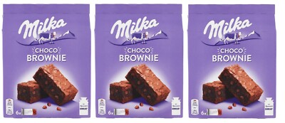 3x Milka Choco Brownie Mini Kuchen mit Milchschokolade ( 6 x 25g )