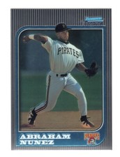 Baseball Card - 1997 Abraham Nunez 242 - Pittsburgh Pirates Bowman Chrome RC