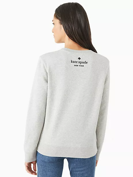 NWT KATE SPADE New York Disney X Gray Minnie Mouse Sweatshirt size XS 159