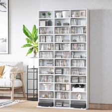 1116CD/528DVD Media Storage Wooden Shelves Bookcase Display Shelving Unit