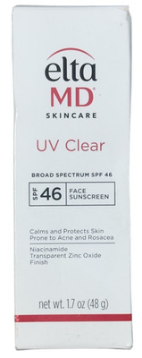 Elta MD Skincare UV Clear SPF 46 Face Mineral Sunscreen 1.7 oz Exp 7/27
